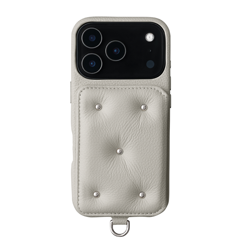 DEMIU BALLON CINQ iPhone15Pro ストラップ付 DEMIU - 【残り一点】Ballon Cinq(BLACK_STUDS) | ACRMTSM