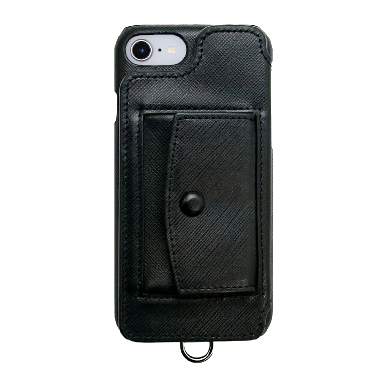 POCHE Saffiano (with button) iPhoneSE3/SE2/8/7/6s/6
