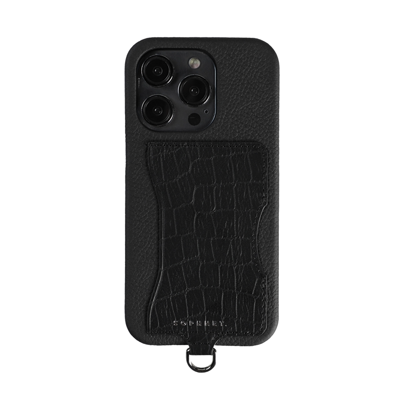 #カラー_ブラック×クロコ型ブラック