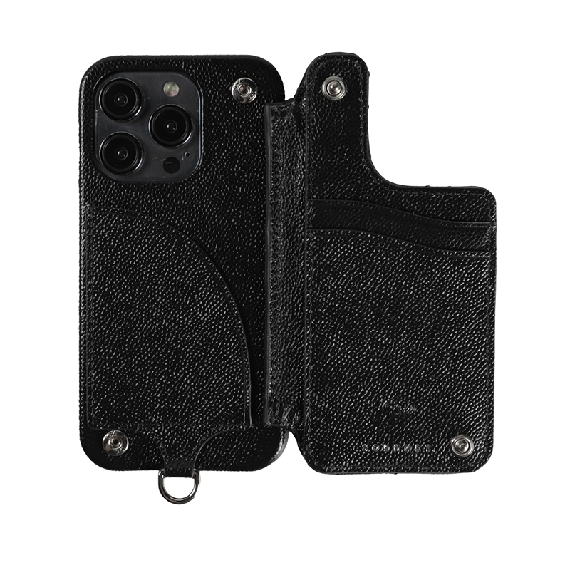 SOPH. Bespoke BALLON LEATHER QUILTING PHONE CASE for iPhone14Pro (Soph x Demiurubo Collaboration Baron)