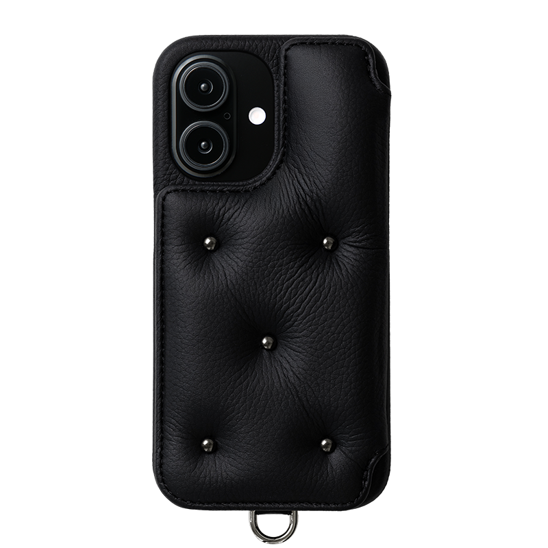 DEMIU ブラック iPhone16用ケース iPhone16スマートフォンケース