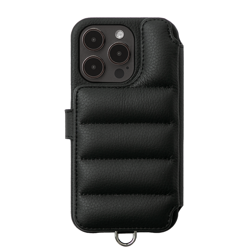DEMIU iPhone 16 Pro Max レザーケース ブラック iPhone16ProMaxスマートフォンケース