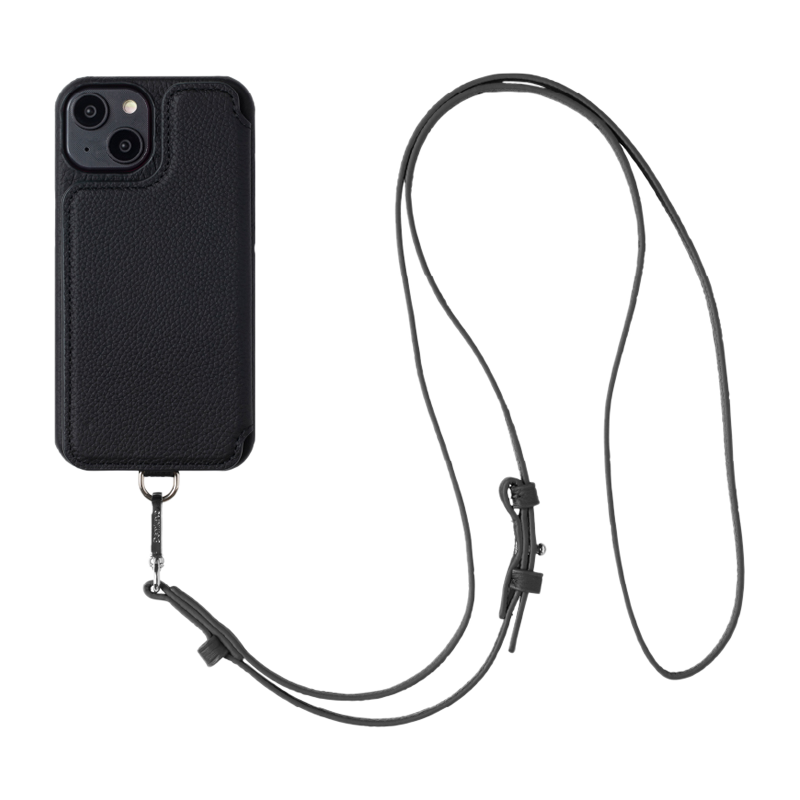 美品 DEMIU POCHEFLAT iPhone15Pro ケース ストラップ POCHE FLAT iPhone15