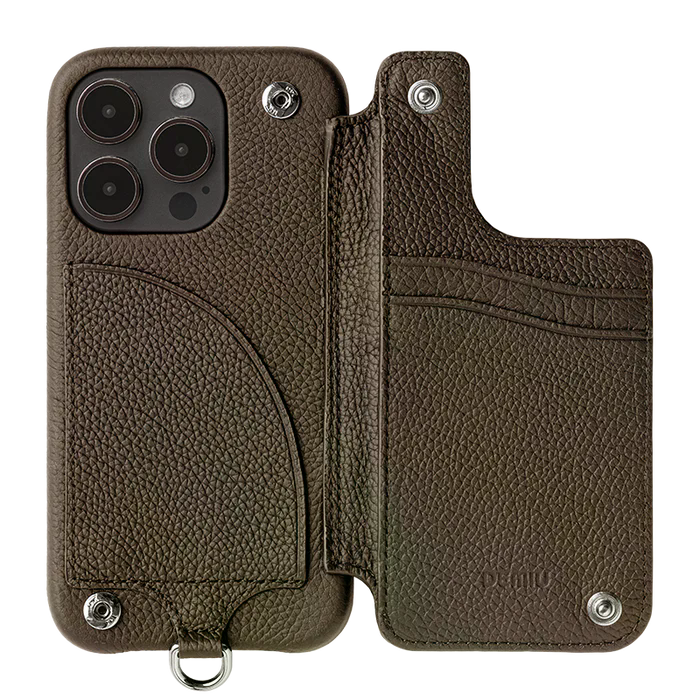 POCHE FLAT ストラップセット iPhone15Pro