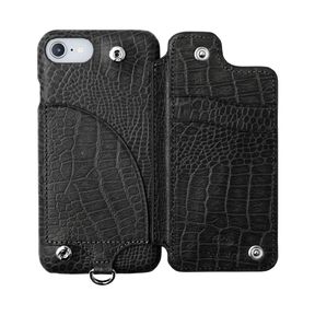 POCHE CROCO (with button) iPhoneSE3/SE2/8/7/6s/6