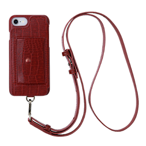 POCHE CROCO (with button) iPhoneSE3/SE2/8/7/6s/6