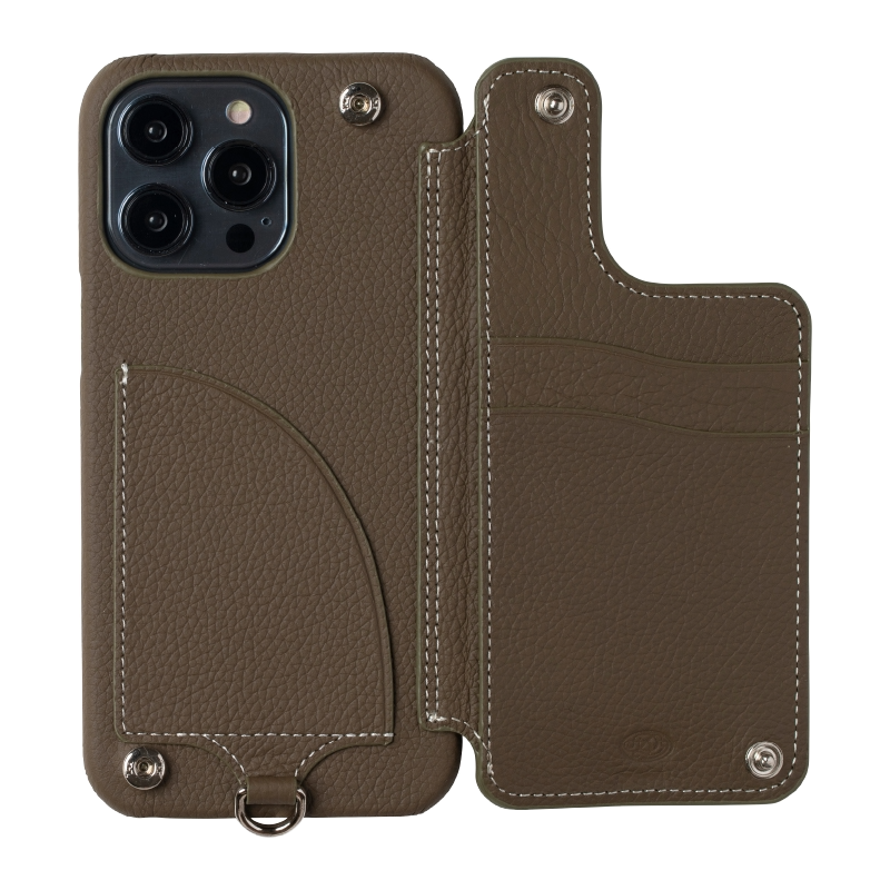 新品未使用】デミュウDEMIU スマホケース チャコール iPhone14 新品未使用】デミュウDEMIU スマホケース チャコール iPhone14