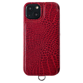 POCHE FLAT CROCO iPhone14【iPhone16e兼用可能】 POCHE FLAT CROCO iPhone14【iPhone16e兼用可能】