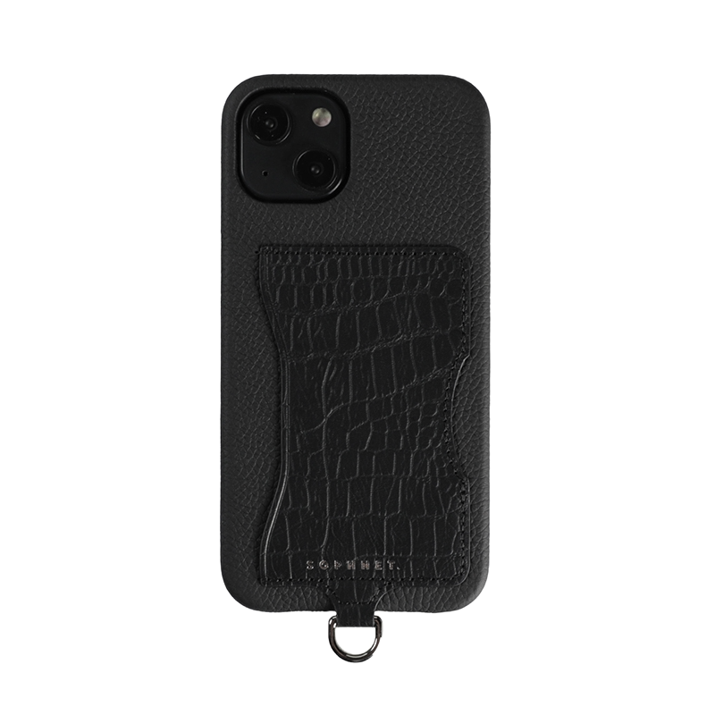 未使用 SOPHNET. x DEMIURVO DEMIU デミウルーボ SOPH.別注BALLON LEATHER QUILTING PHONE CASE for iPhone14